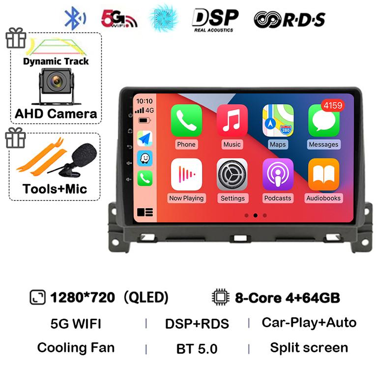 Android 14 Carplay Auto Car Radio For Great Wall Wingle 7 2018 2019 2020 Stereo Video GPS Navigation WIFI Multimedia Player DSP