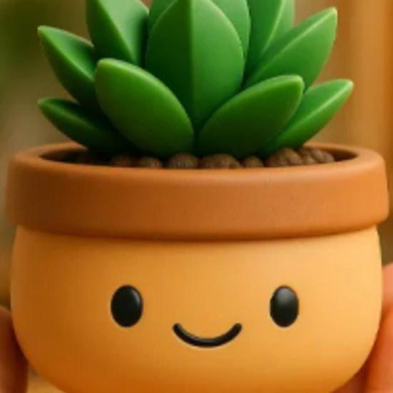 Cat Flower Pot Tabletop Decor Succulents Planter 3D Printed Kitten Plant Pot for Succulents Cactus Home Office Desk Decor
