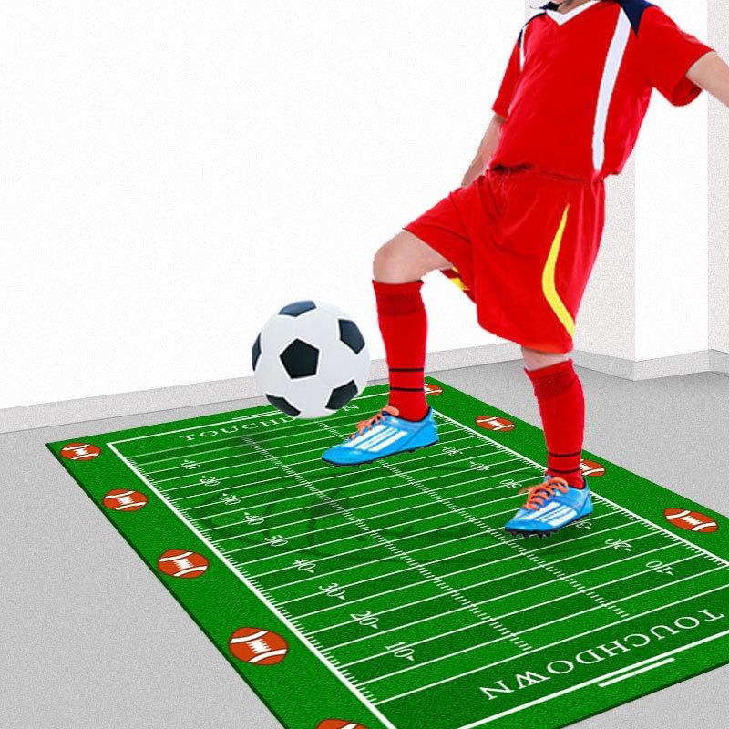 Chidren Football Printing Anti Slip Floor Mat Home Use Living Rooms Decoration Daily Home Antifouling Carpet Footstep Training