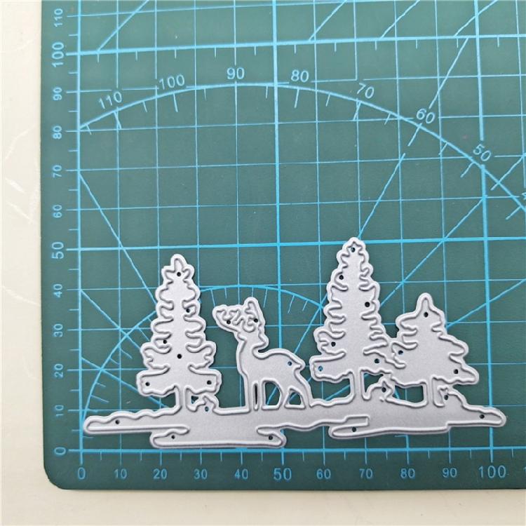 Elk Deer Forest Metal Cutting Die for DIY Christmas Card Making Party Decoration