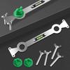 Metal Hot and Cold Water Pipe Leveler with Bubble Level - Precision Leveling Tool for Plumbing Adjustments