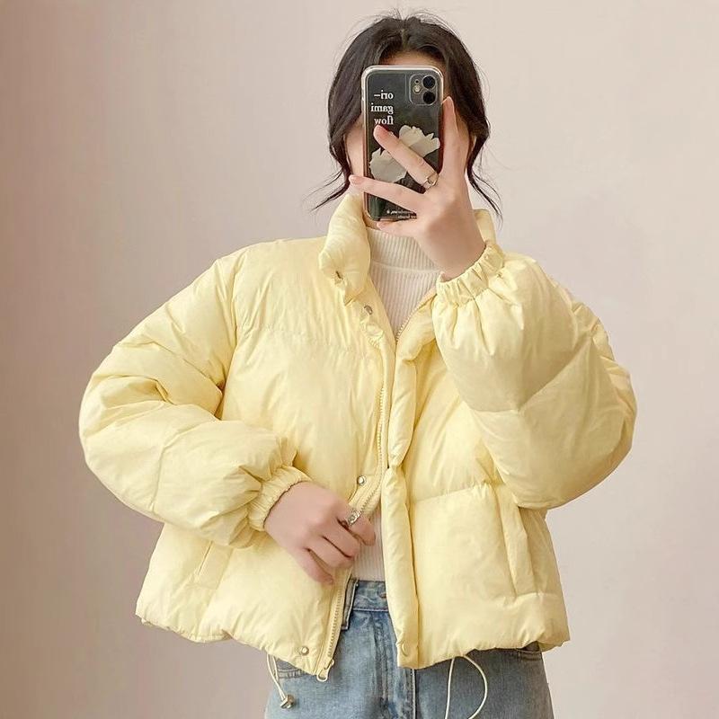 Down cotton clothes women's short models new models small loose fashion bread clothes cotton clothes live stream trend