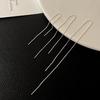 Trendy Tassel Earrings for Women: Niche Design Pierced Long Slimming for Round Faces Earrings Round Faces To Slim Stylish