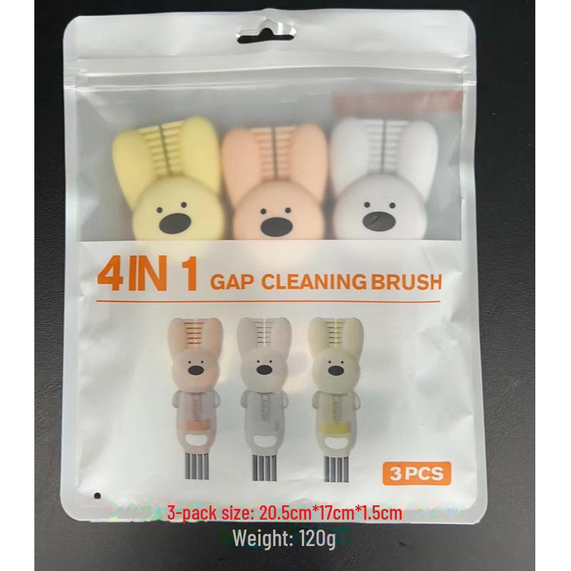 Top-Selling Petal Crocodile 3-in-1 Thermos Cup with Cover Brush and Gap Cleaning Brush Attachment