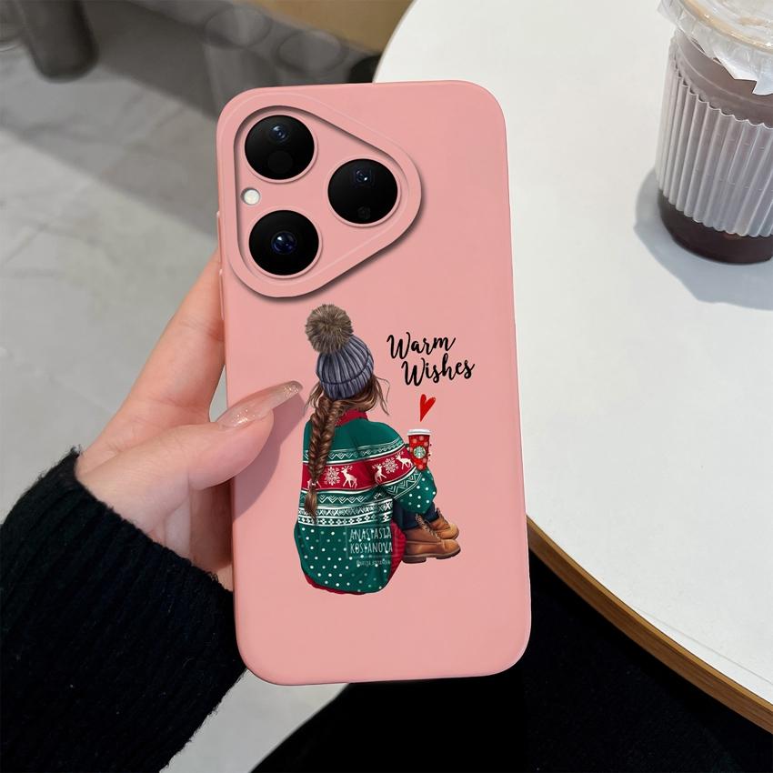 For Huawei Nova Y61 Y70 Y72 Y90 4E 5T 6 7 8 9 SE Pura 80 Pro Phone Case Cool Girls Pattern Screen Protector Anti Slip Shell For Huawei Silicone Casing
