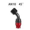Olej Palivo Otočná Hadicová Koncovka AN4/6/8/10/12 Přímý 0°/45°/90°/180° Adaptér Pro Otočnou PTFE Koncovku