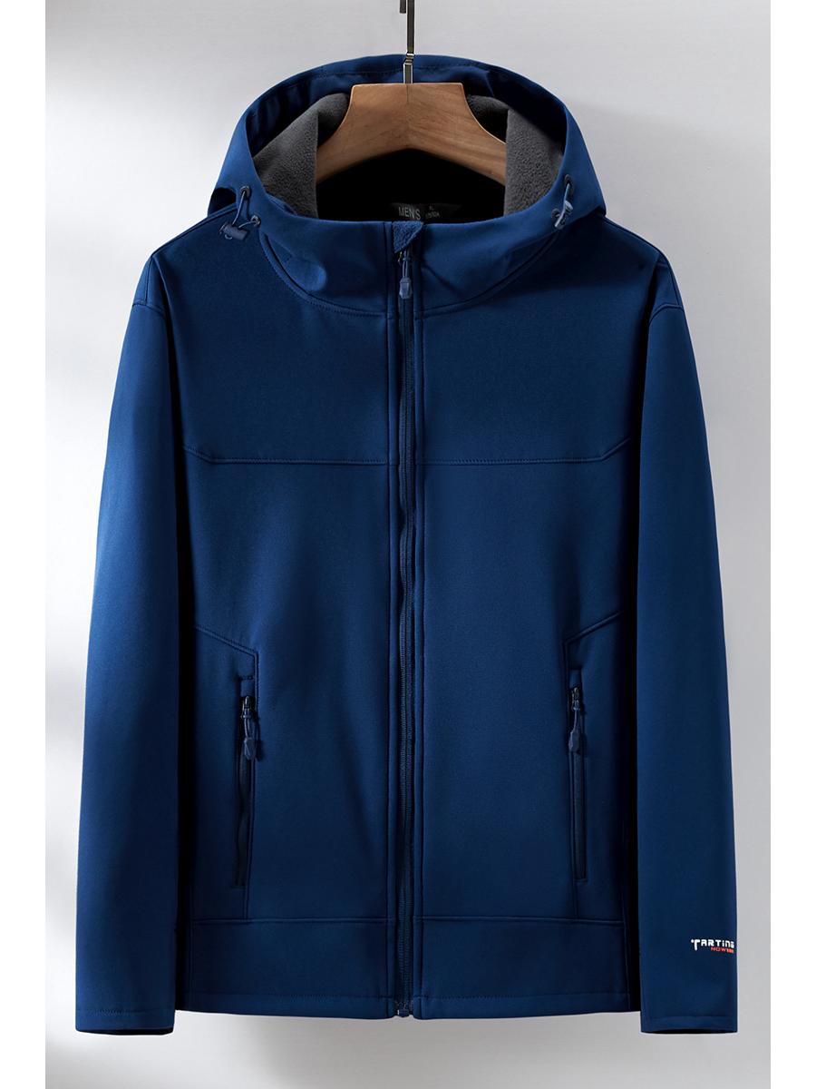 

Унисекс Ветрозащитная Куртка Софтшелл - Теплая, с Флисовой Подкладкой для Осени и Зимы 6XL