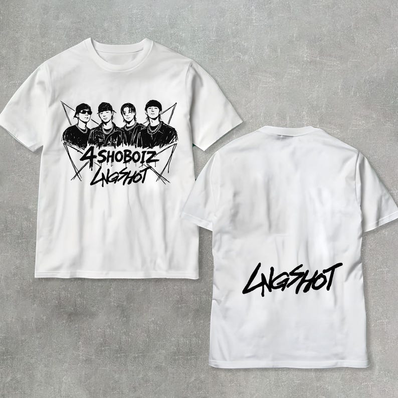 

2026 Summer Fashion Trendy Tee Men Women Vintage Top Lngshot 4shoboiz Mixtape T-shirt, K-pop Fan Merch Unisex Tee, LNGSHOT Kpop Shirt XXXL