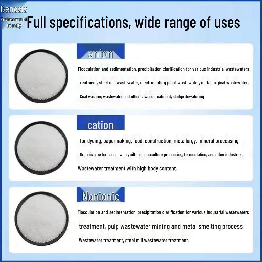 Anionic Polyacrylamide PAM Flocculant for Sand Washing Plant Industrial Wastewater Treatment