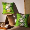Cartoon Drawing Animal Cushion Cover Anti-dustmite Pillowcase Invisible Zipper Silky Short Plush Sofa Cushion Cover