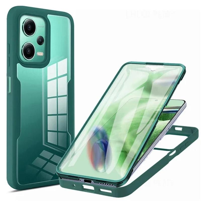 360 Double-sided Clear Phone Case For Xiaomi Redmi Note 13 Pro Plus 13C 4G 5G Shockproof Camera Lens Screen Full Protection Phone Bumper Cover