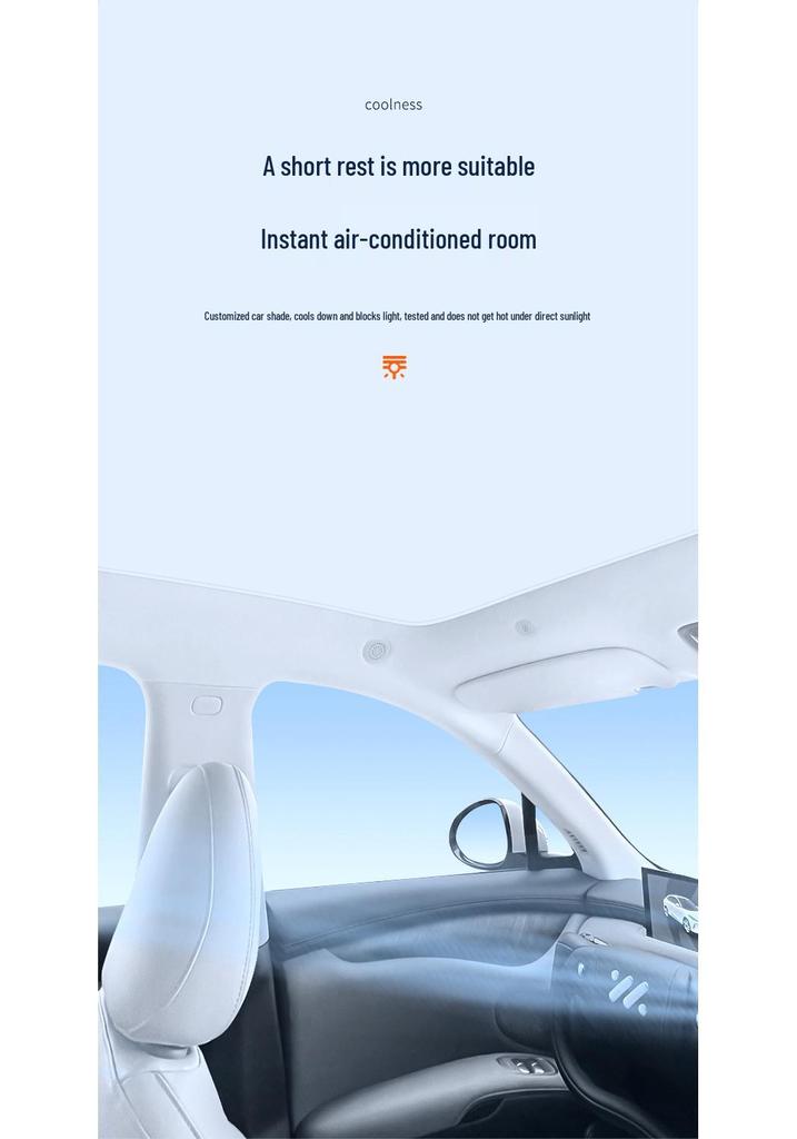 IM LS6/LS7/L6/L7 Color-Changing Ice Crystal Suede Sunroof Shade & Sunscreen Canopy