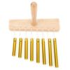 8Tone Chimes SingleRow Tube Children S Percussion Instruments Orff Preschool Toys with Hammer(Gold )