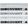 DISCOVERY Font Letter Emblem Badge Car Styling Accessories for 4 Hood Rear Trunk Logo Sticker Chrome Silver Black Red Grey
