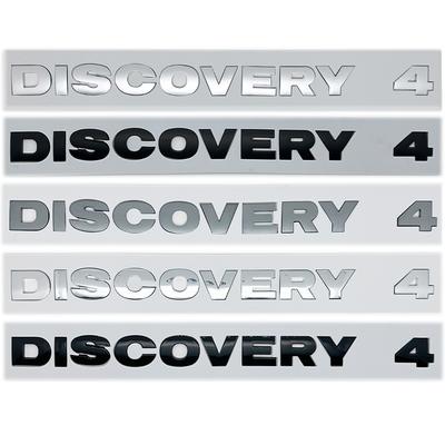 DISCOVERY Písmeno Fontu Znak Odznak Stylingové doplňky pro auto 4 Kapota Zadní Kufr Logo Samolepka chromové stříbrné Černá Červená šedá