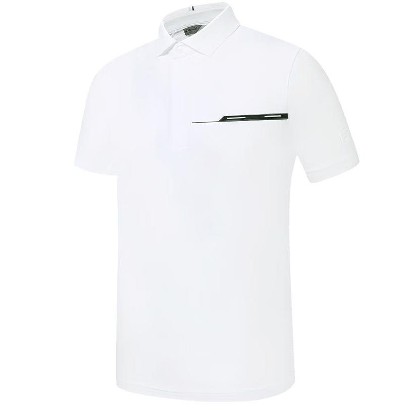 FILA Men s Knitted Short-Sleeve Golf Polo Shirt M