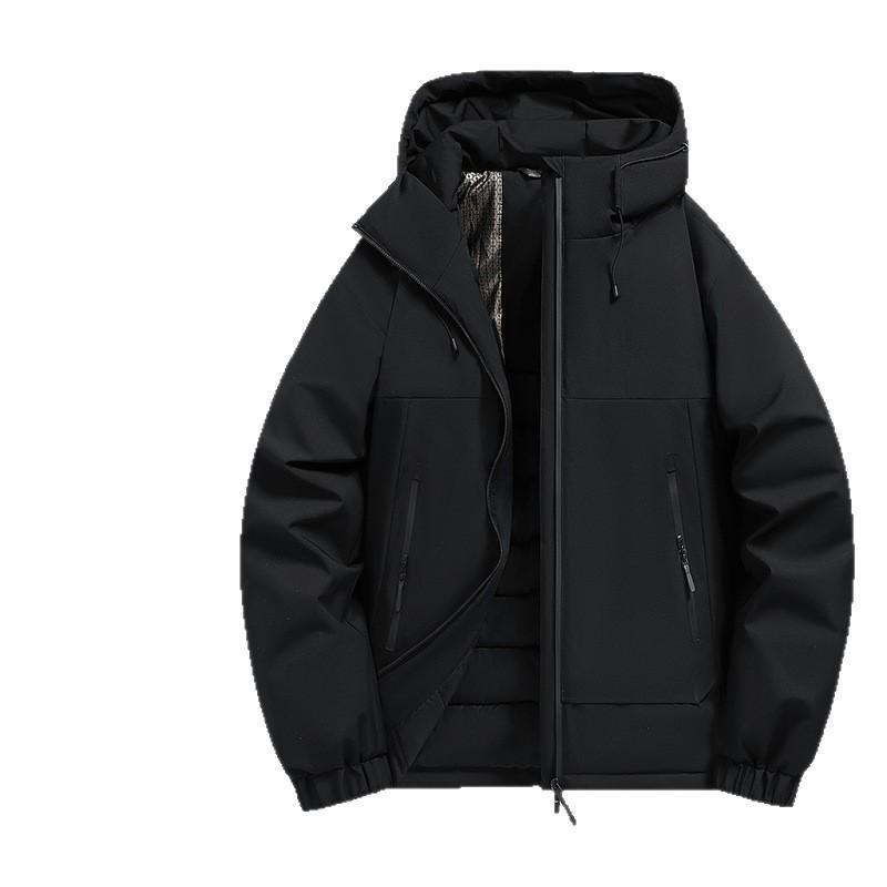 Unisex Baumwolljacke mit Kapuze, 25 Jahre, mit Graphen-Futter: Warm, Winddicht, Wasserdicht für Winter-Outdoor-Bekleidung