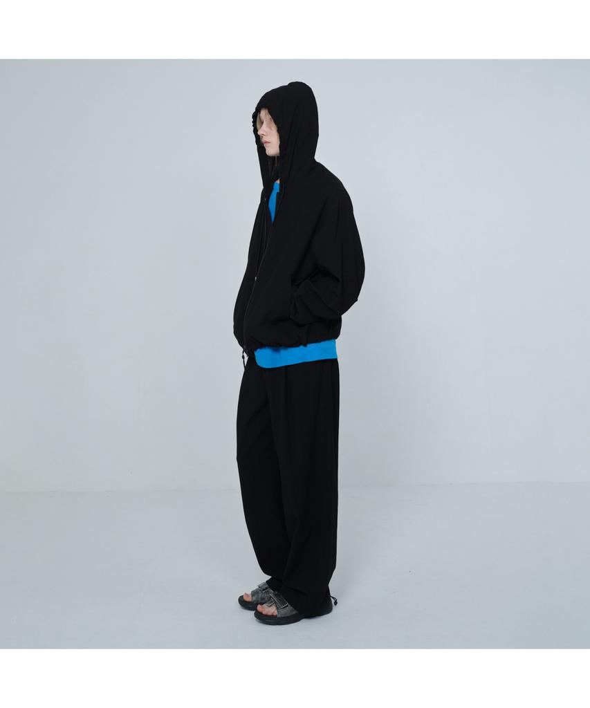 Keoseuuteommellou [Online Only] Black Crinkled Wide Fit Pants Cqpam26211Bkx