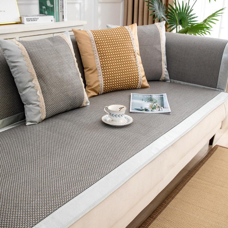 Rattan Mat Sofa Cushion Summer Non-Slip Mat Seat Cushion Ice Cushion Sofa Cover Summer Modern Ice Rattan Mat Seat Cover