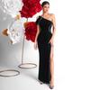 European and American New Women's Clothing Elegant and High-end Evening Dress, Diamond-encrusted Retro Slim-fitting Bandage Dress