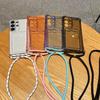 Crossbody Lanyard Clear Slot Card Holder Soft Case for Samsung S25 S26 Edge S23 S24 Ultra S22 Plus A56 A55 A54 A53 A52 A51 Cover