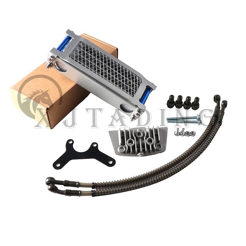 Motorcycle Oil Cooler Oil Radiator Kit For Honda Monkey Yamaha Kawasaki 50cc-140cc Pit Dirt Bike Scooter Moped Enduro Motocross