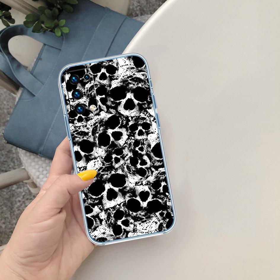 LO87 Skeleton Skull Phone Case for LG K22 K30 K40 K40S K41 K42 K50 K50S K51 K51S K52 K61 K62 K71 K92 Q60 Q61 V40 V50 V60