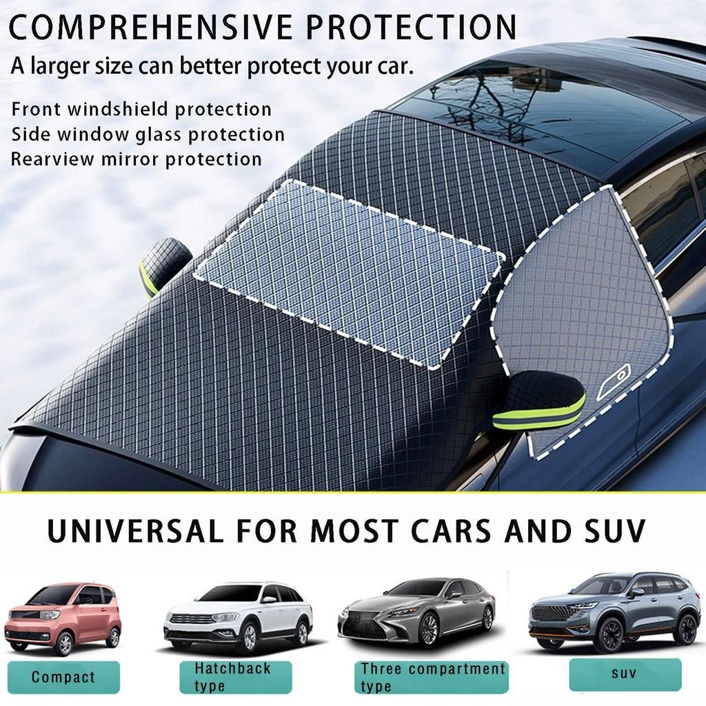 Car Windshield Cover Sunshade  protection cover Heavy Duty Waterproof Protector Weatherproof for Vehicle Sunscreen Water Rain