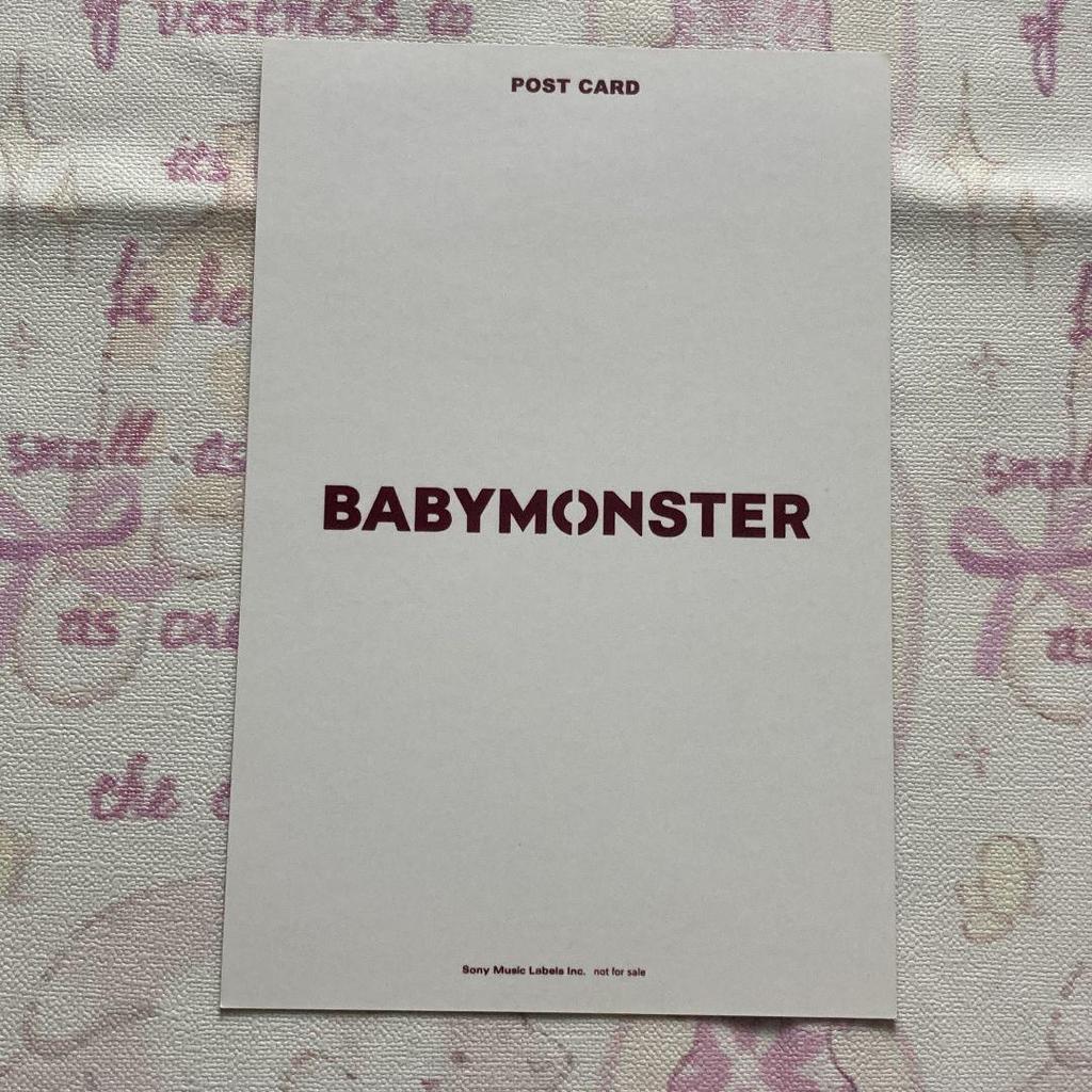 [USED] 5/12 B Prize BABYMONSTER Luca Fan Meeting Postcard