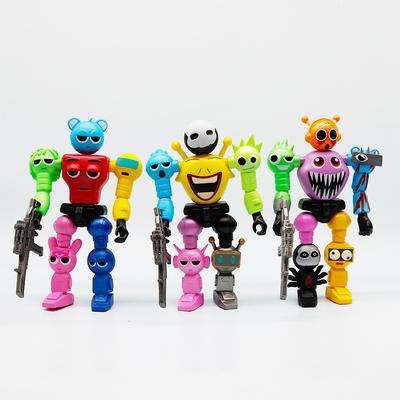 Rhythm Box Robot Joint Mobile Assembly Worker Game Doll Surrounding Model Ornament Toy