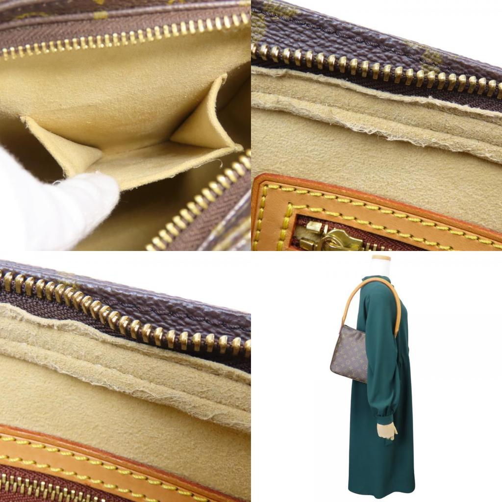 Used LOUIS VUITTON Shoulder Bag Looping MM M51146 Monogram/Nume leather Brown Shoulder