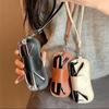 PU Leather Sunglasses Storage Bag With Lanyard Solid Color Portable Eyeglasses Pouch Durable Hanging Glasses Holder Cover Bag