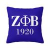 Zeta Phi Beta Square Pillow Cases Zpb Sorority Logo Cushion Covers Creative Zipper Decorative Pillowcase For Home 45X45Cm