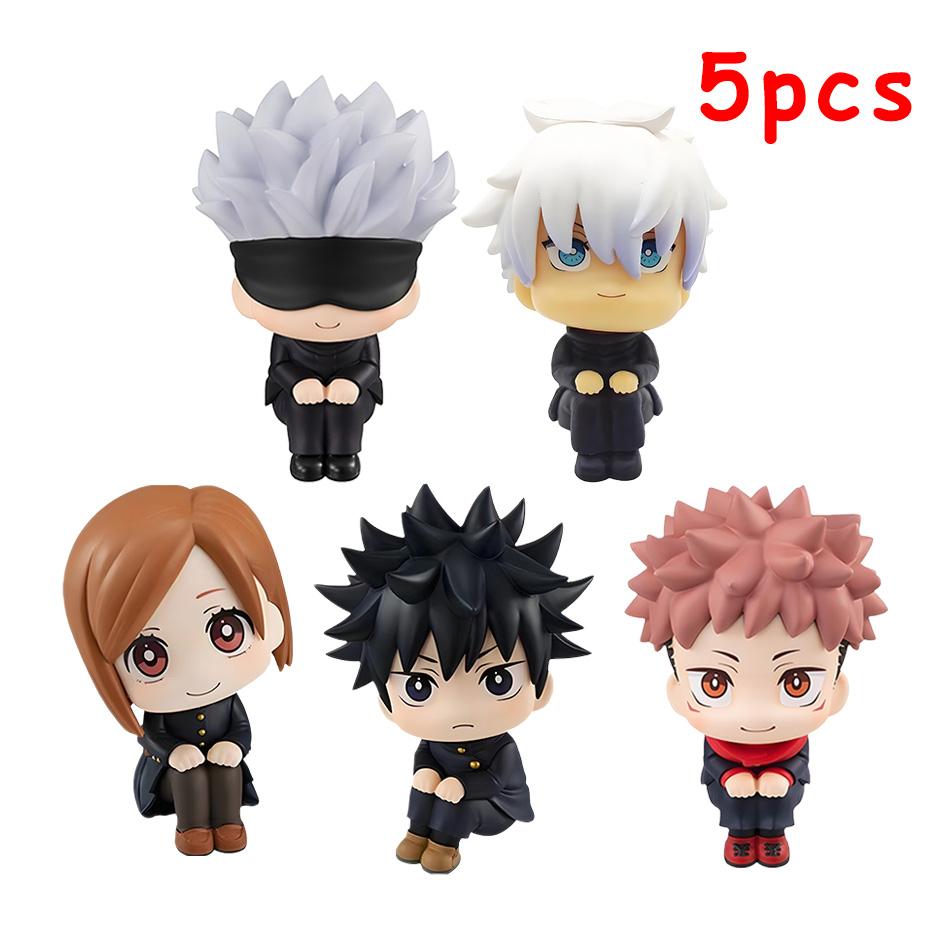 7-9cm Anime Jujutsu Kaisen Figure Itadori Yuji Gojo Satori Fushiguro Megumi Kugisaki Kawaii Toy Car Decoration PVC Model Gift