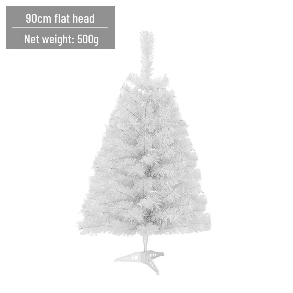 LED Luminous White Christmas Tree with Encrypted PVC and Bullet Head Design