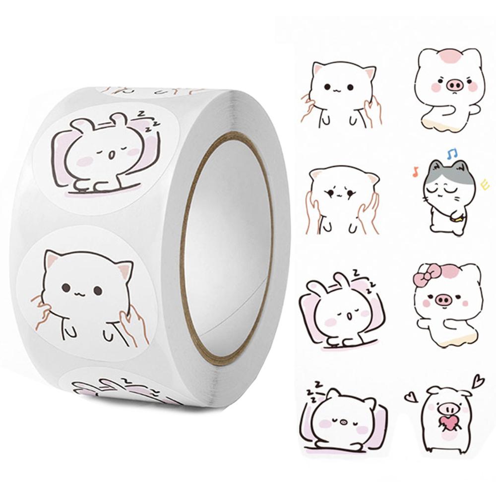 Seals Card Sticker Cute Cartoon Korean Paper X066