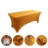 Black Spandex Rectangle Tablecloth for Wedding Banquet Hotel Birthday Party Meeting Room Decoration