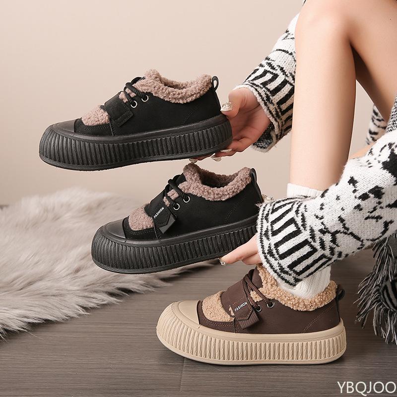 New women's outdoor wear style for autumn winter simple comfortable women's shoes warm cold resistant Daily casual cotton shoes