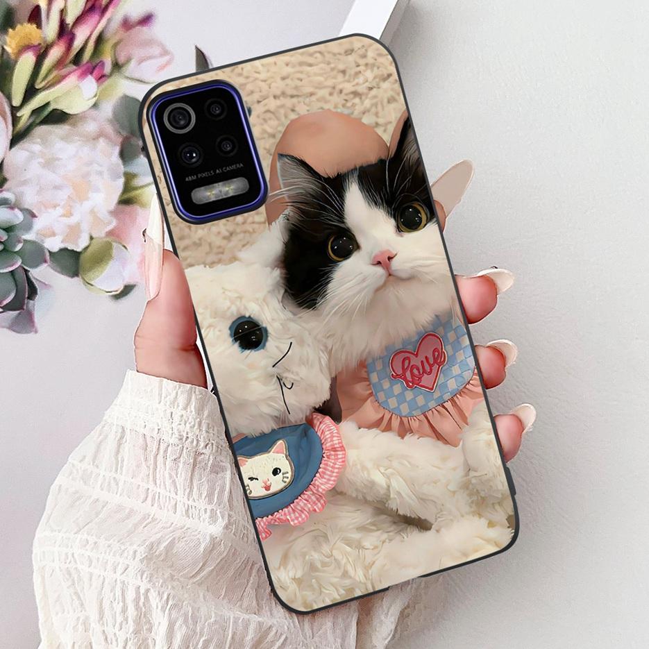 For LG K52 K62 2020 Case LM-K520 LM-K525 Stylish Love Heart Painted Cover Soft TPU Phone Case For LG K62 K 52 LGK52 LGK62 Fundas