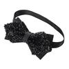 [Moonlove] Einhand-Fliege, Funkelnde Strass-Fliege, Stilvolles Accessoire für Damen und Herren, Verstellbar, Einfach An- und Ausziehen, Formell,
