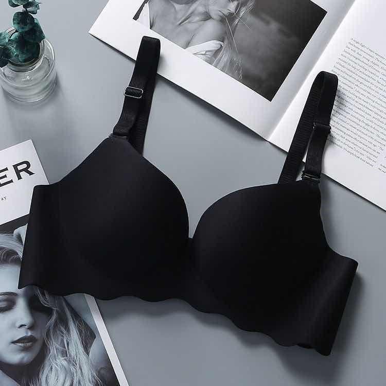 Seamless Wireless Bra: Soft Cotton, Thick Style for Small Bust Lift