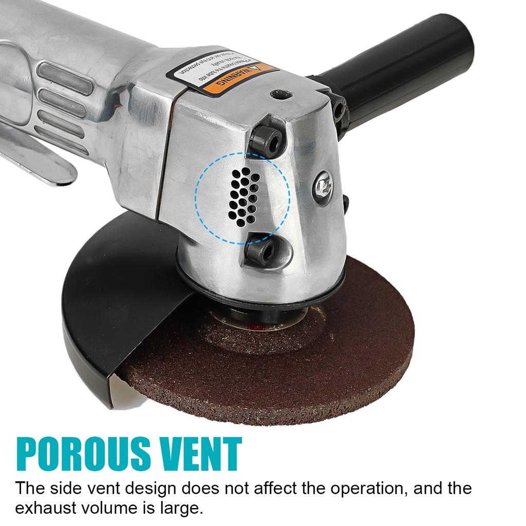 4-Inch 11000 RPM Pneumatic Angle Grinder Electric Grinder Polishing Machine for Cutting Metal Hand Polishing