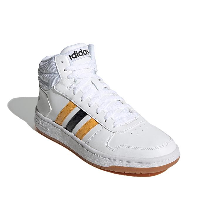 adidas Hoops 2.0 Mid White Active Gold FW9347