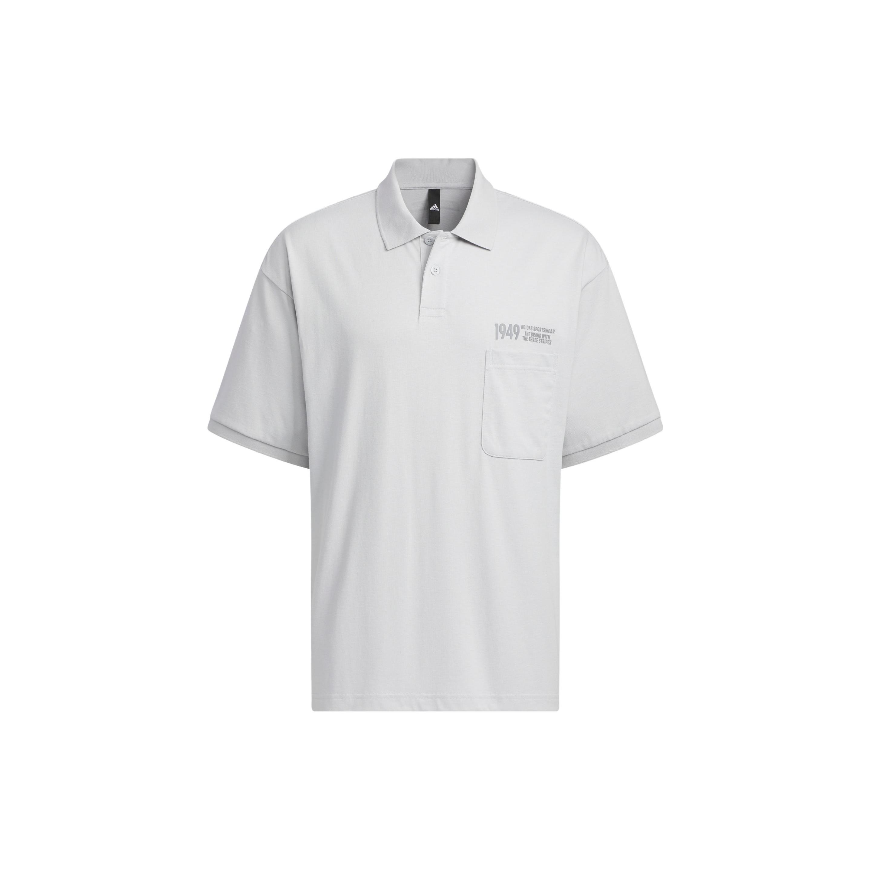 

Новая мужская рубашка поло Adidas однотонная светло-серая IP3980 XXL