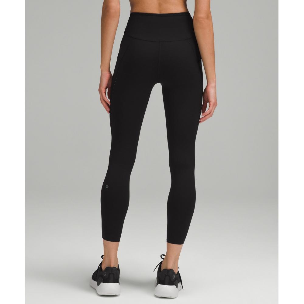 Lululemon Fast And Free High Rise Tight 25  Pockets  Updated Black