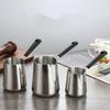 Coffee Milk Frothing Pitcher Jug Latte Art Cup 304 Stainless Steel Long Handle Anti-scalding Double-sided Scale Coffee Utensils
