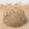 Summer Straw Hat Hollowed Out Women's New Beach Hat Photo Sun Hat Women's Large Eave Casual Solid Color Fringed Lafite Straw Hat