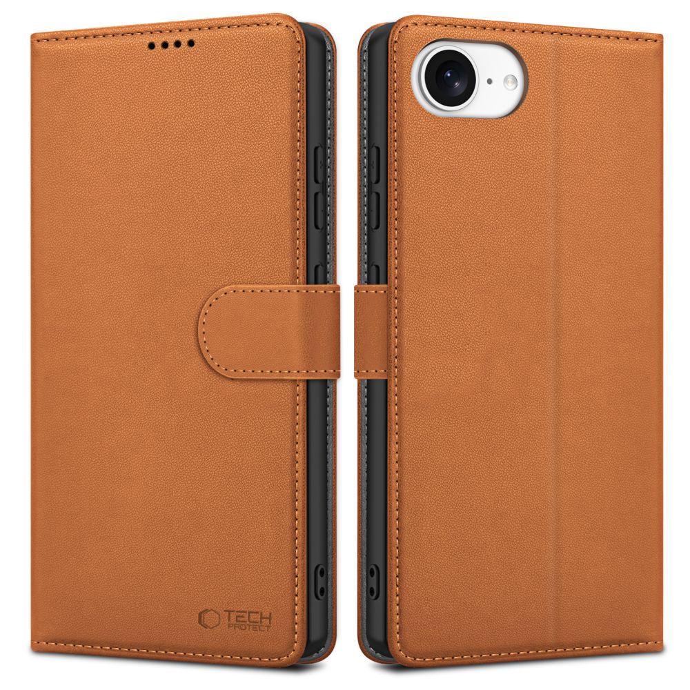 Tech-Protect Wallet Iphone 16E Saddle Brown