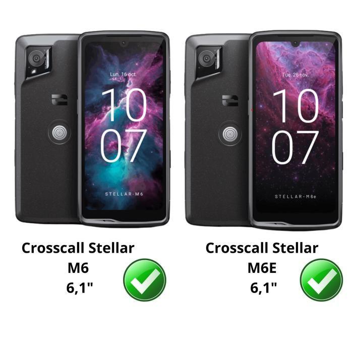 Gehärtetes Glas - Phonillico® - Crosscall Stellar M6/M6E - 4er-Pack - Kratzfest - Displayschutz