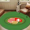 Hungarian Football Emblem Round mat Home Decor, Chair rug For livingroom,Bedroom, doormat home decor Birthday Gift Christmas Gifts